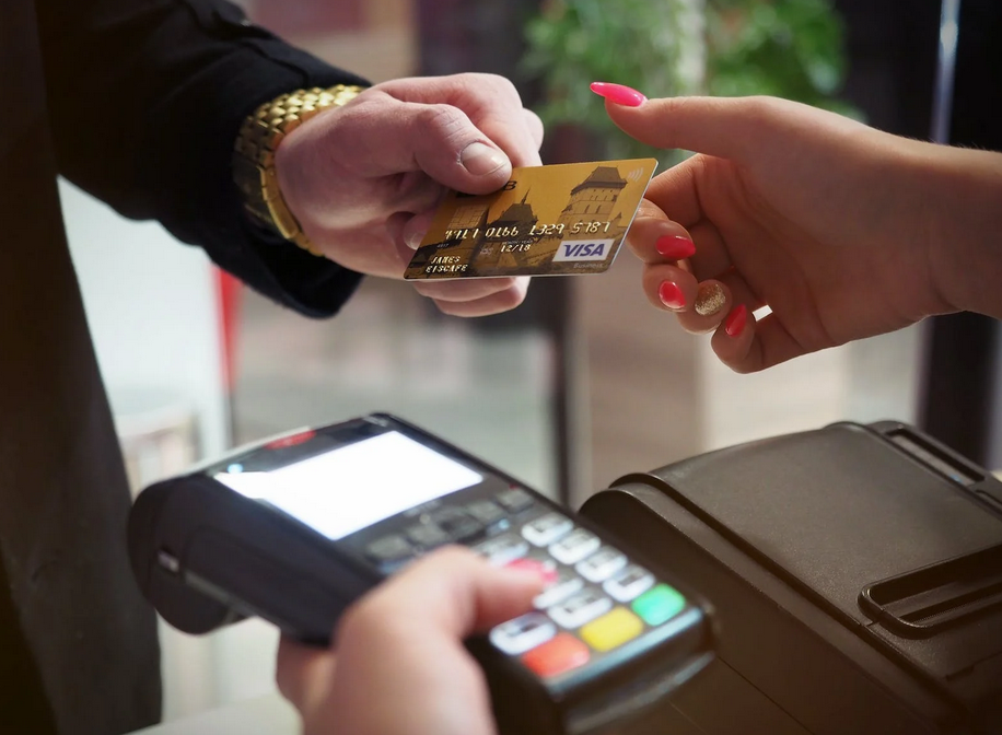 paying with a credit card
